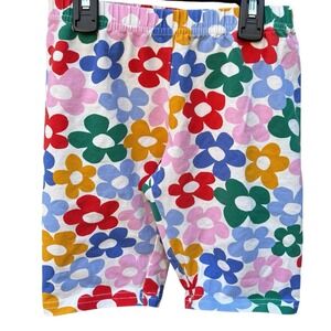 Hanna Andersson Girls Floral Bike Shorts Retro‎ Flower Power Size 10 Colorful